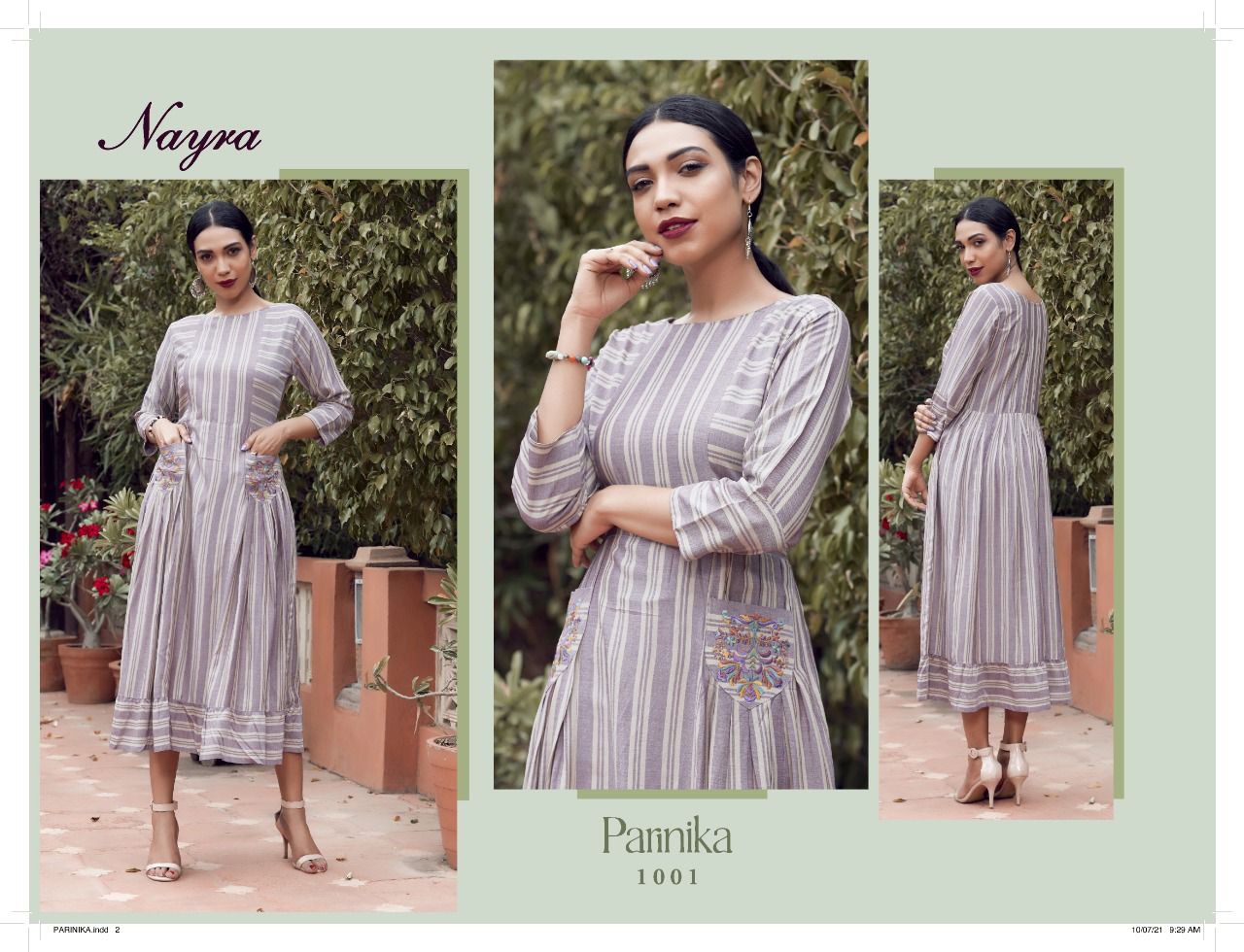 Nayra Parinika Fancy Ethnic Wear Designer Long Kurti Latest Collection